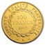 1907-A France Gold 100 Francs Lucky Angel AU