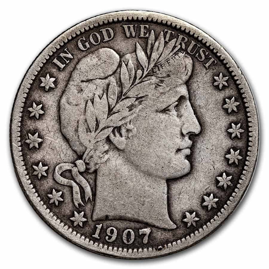 1907 Barber Half Dollar Fine