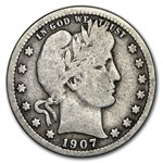 1907 Barber Quarter Good/VG