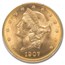 1907-D $20 Liberty Gold Double Eagle MS-64+ PCGS