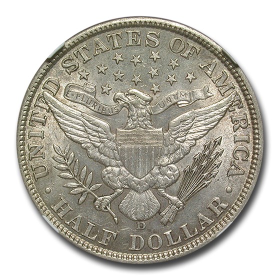 Buy 1907-D Barber Half Dollar AU-58 NGC | APMEX