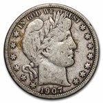 1907-D Barber Half Dollar Fine