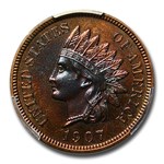 1907 Indian Head Cent PR-65 PCGS (Red/Brown)