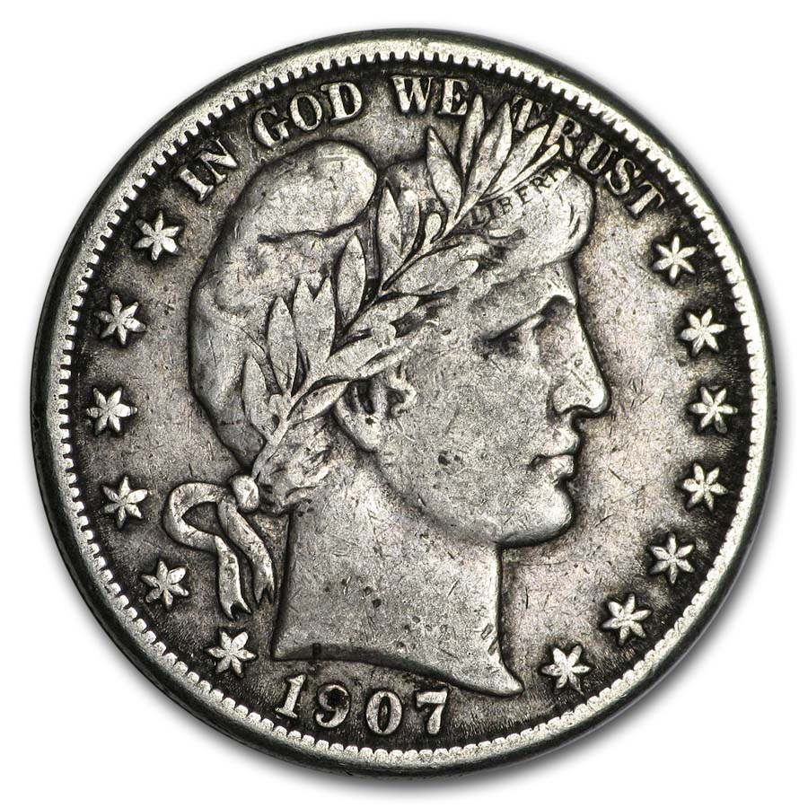 1907-O Barber Half Dollar XF