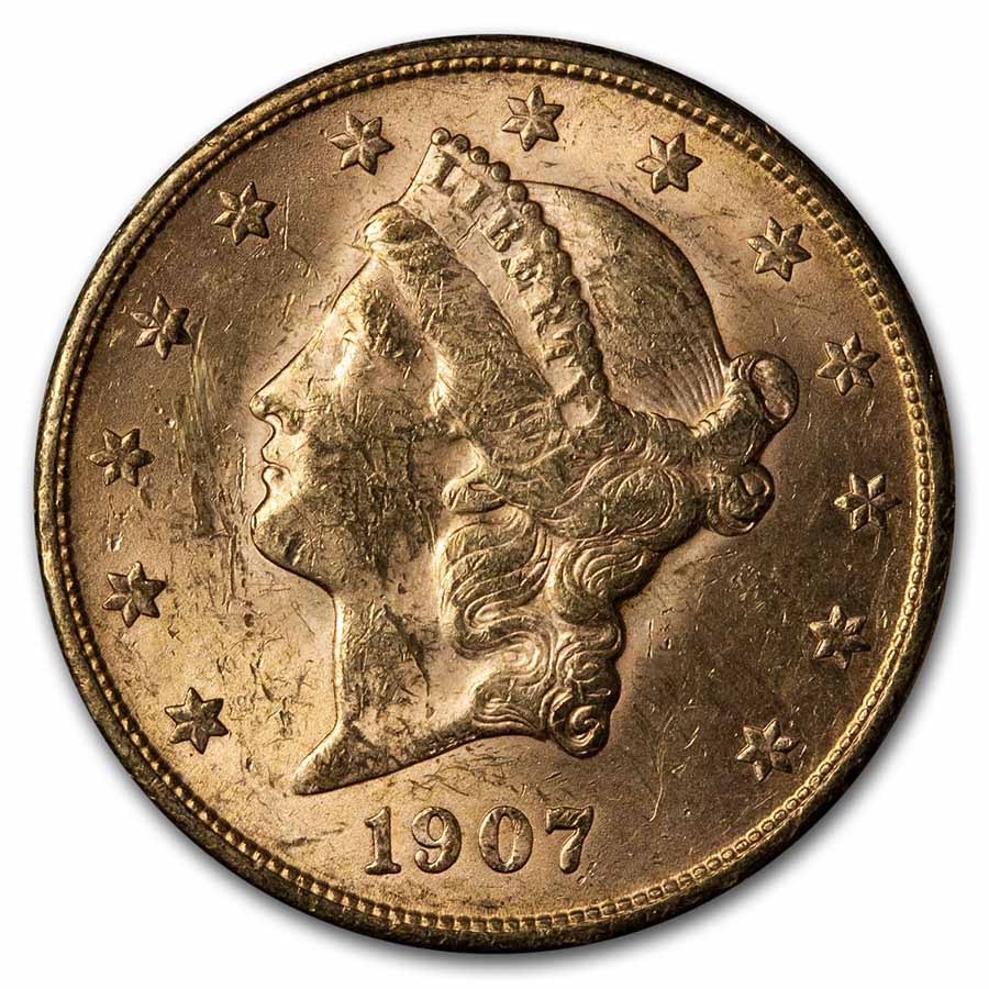 Buy 1907-S $20 Liberty Gold Double Eagle BU | APMEX