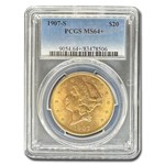 1907-S $20 Liberty Gold Double Eagle MS-64+ PCGS