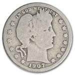 1907-S Barber Quarter Good