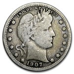 1907-S Barber Quarter VG