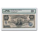 1908 $10 Silver Cert. Hendricks Tombstone VF-20 PMG (Fr#304)