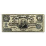 1908 $10 Silver Certificate Hendricks Tombstone Fine (Fr#TBD)