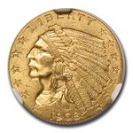 1908 $2.50 Indian Gold Quarter Eagle MS-64 NGC CAC