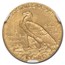 1908 $2.50 Indian Gold Quarter Eagle MS-65 NGC
