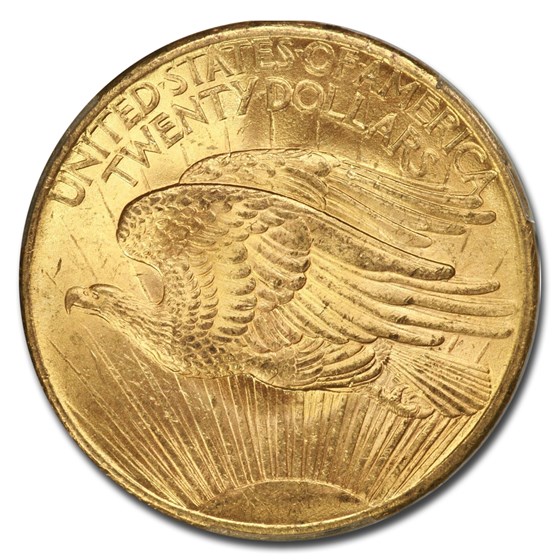 Buy 1908 $20 Saint-gaudens Gold Dbl Eagle Ms-64+ Pcgs Cac (no Motto 