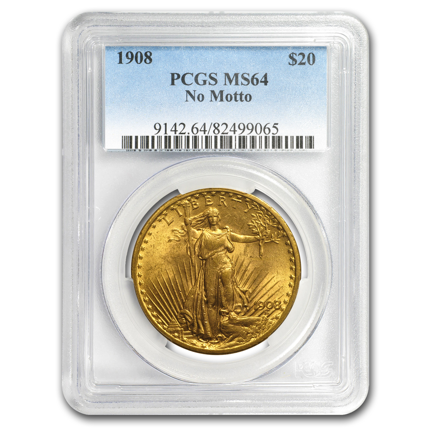 Buy 1908 St-Gaudens Gold Double Eagle No Motto MS-64 | APMEX