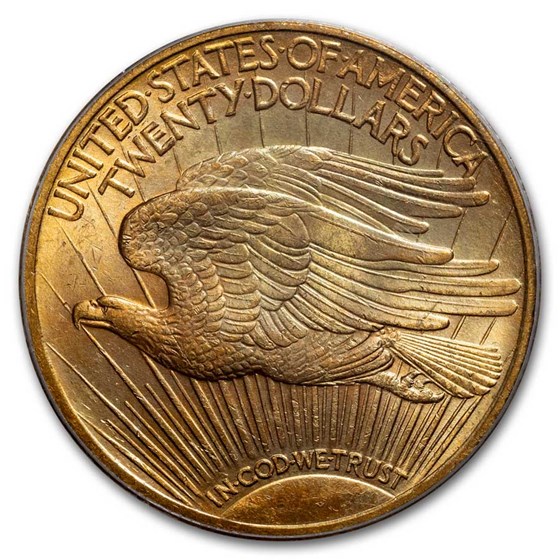 Buy 1908 $20 Saint-Gaudens Gold Double Eagle w/Motto MS-64 PCGS | APMEX