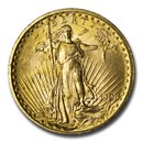 1908 $20 St Gaudens Gold Double Eagle No Motto BU