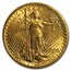 1908 $20 St Gaudens Gold Double Eagle No Motto MS-61 PCGS