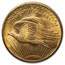1908 $20 St Gaudens Gold Double Eagle No Motto MS-62 PCGS