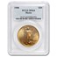 1908 $20 St Gaudens Gold Double Eagle w/Motto MS-64 PCGS