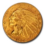 1908 $5 Indian Gold Half Eagle MS-64+ PCGS CAC