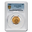 1908 $5 Indian Gold Half Eagle MS-65 PCGS