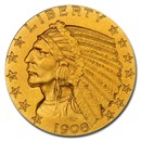 1908 $5 Indian Gold Half Eagle PR-66 PCGS