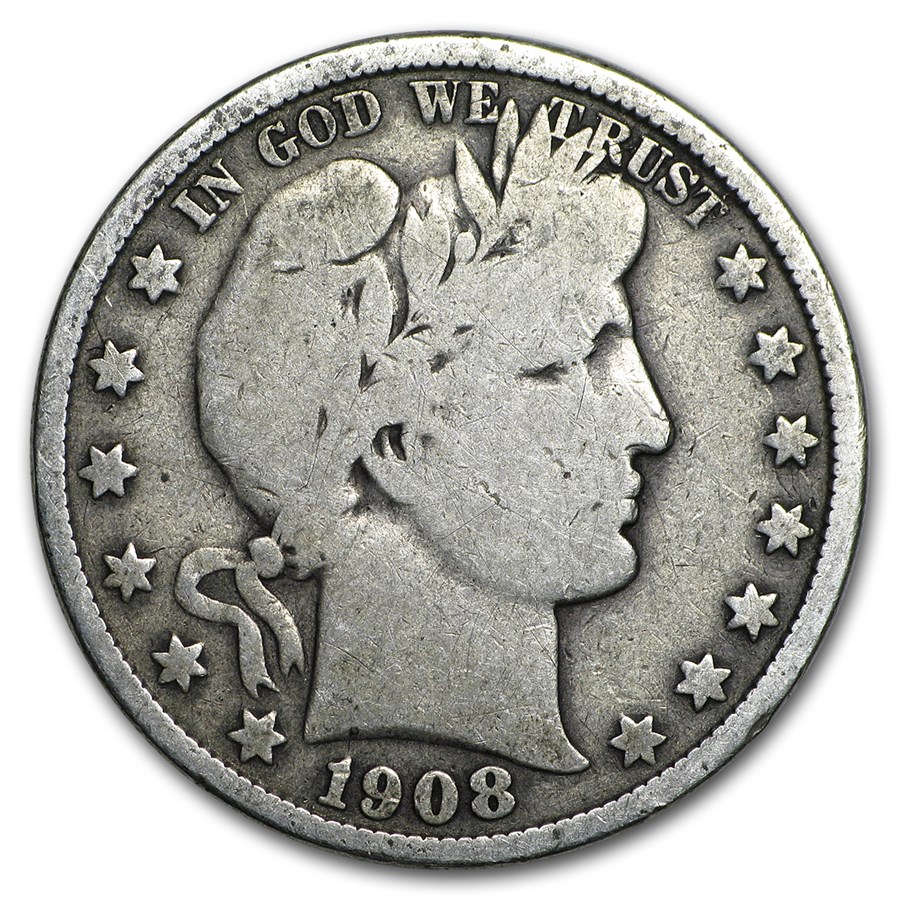 1908 Barber Half Dollar VG