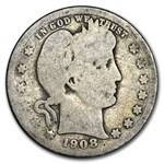 1908 Barber Quarter Good/VG