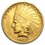 1908-D $10 Indian Gold Eagle No Motto AU