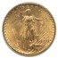 1908-D $20 St Gaudens Gold Double Eagle No Motto MS-62 PCGS