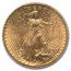 1908-D $20 St Gaudens Gold Double Eagle No Motto MS-64 PCGS