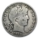 1908-D Barber Half Dollar VG