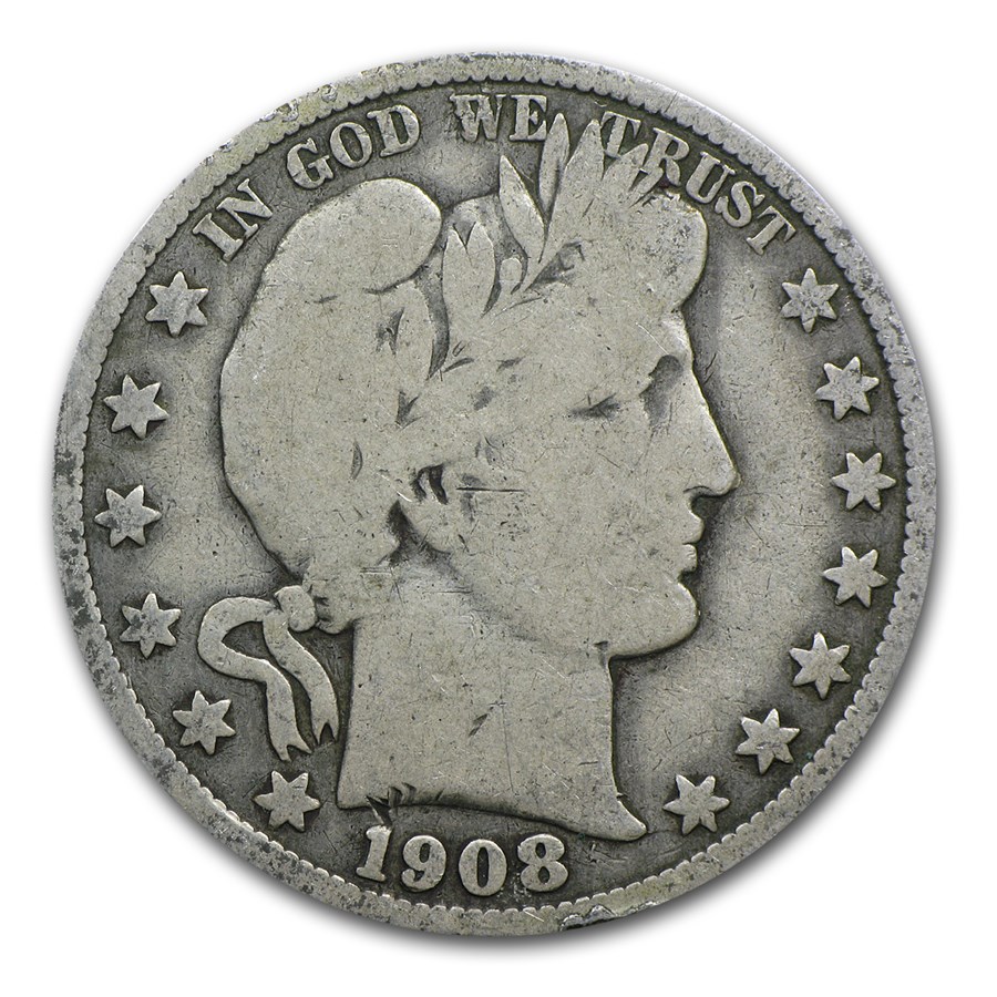 1908-O Barber Half Dollar VG