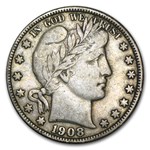 1908-O Barber Half Dollar XF