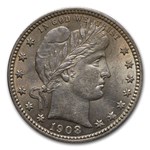 1908-O Barber Quarter AU