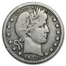 1908-O Barber Quarter VG