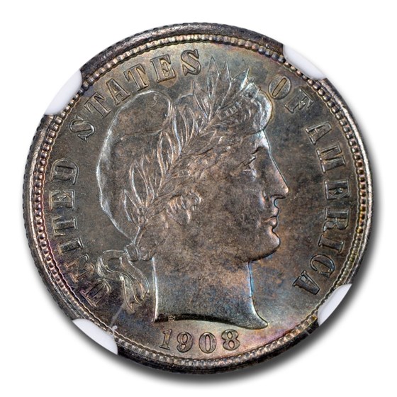 Buy 1908-S Barber Dime MS-66 NGC | APMEX