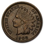 1908-S Indian Head Cent AU