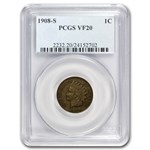 1908-S Indian Head Cent VF-20 PCGS