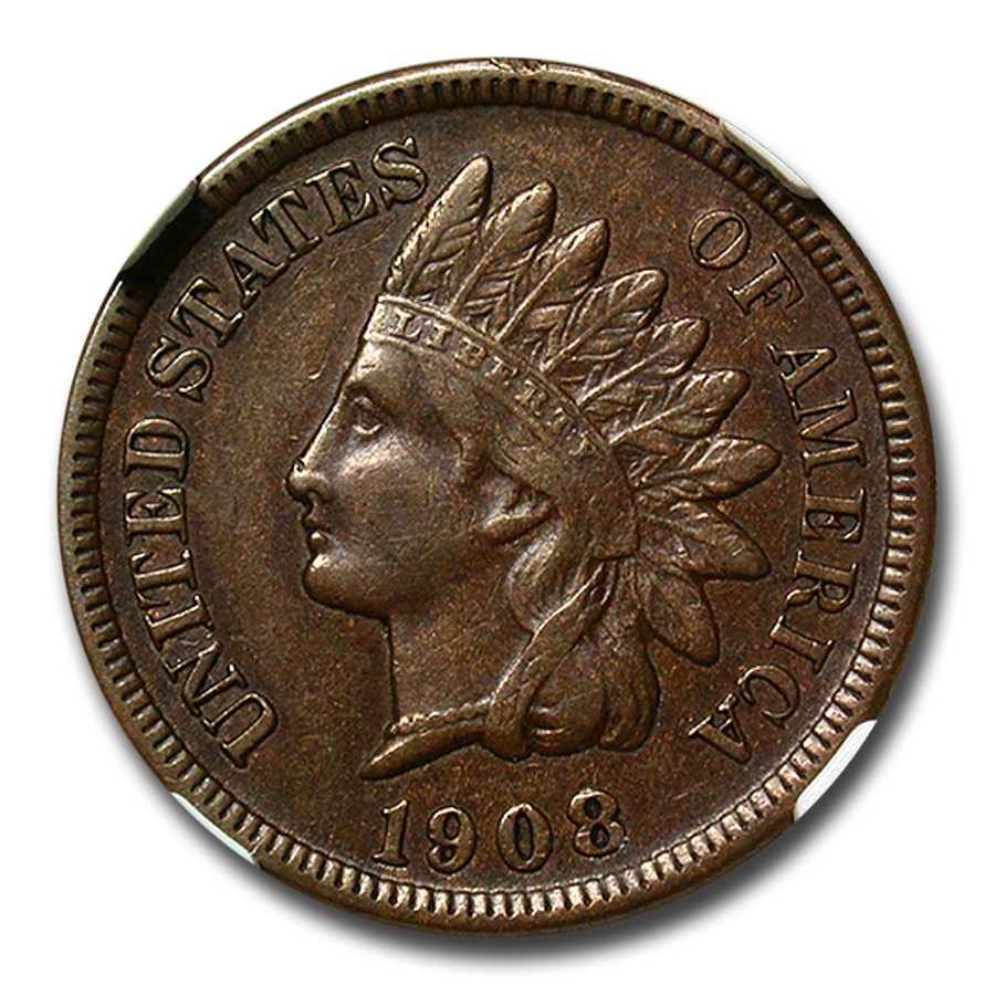 1908-S Indian Head Cent XF-45 NGC