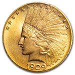 1909 $10 Indian Gold Eagle MS-64 PCGS