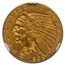 1909 $2.50 Indian Gold Quarter Eagle MS-65 NGC (Green Label)