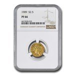 1909 $2.50 Indian Gold Quarter Eagle PF-66 NGC