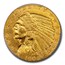 1909 $2.50 Indian Gold Quarter Eagle PR-65 CACG