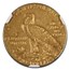 1909 $5 Indian Gold Eagle AU-55 NGC