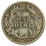 1909 Barber Dime Fine