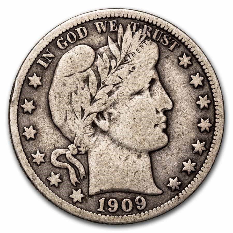 1909 Barber Half Dollar Fine