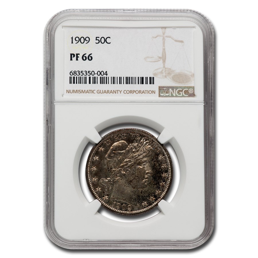 1909 Barber Half Dollar PF-66 NGC