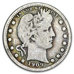 1909 Barber Quarter Good/VG