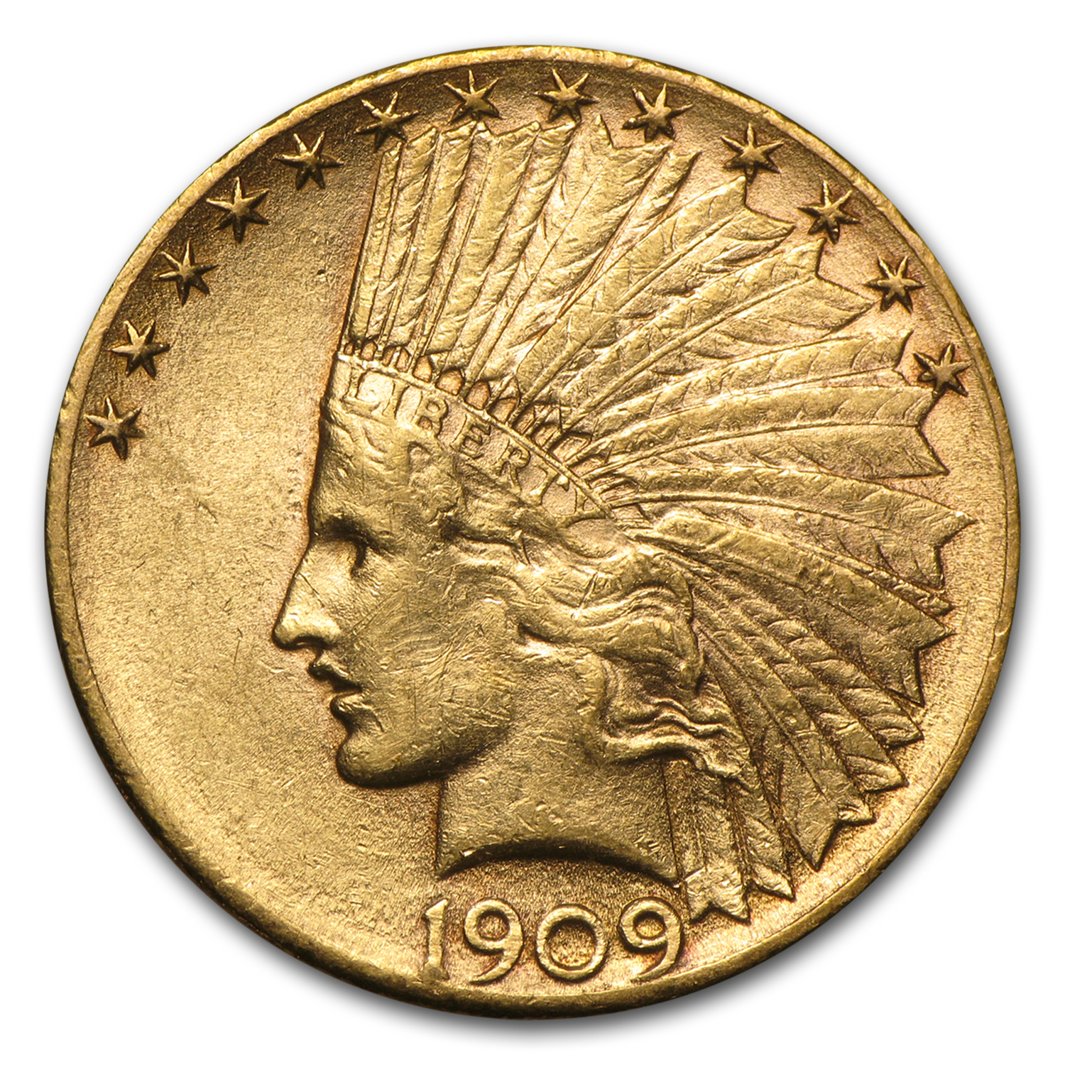 Buy 1909-D $10 Indian Gold Eagle AU | APMEX